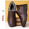 Men's Large Winter Cotton Shoes - Non-slip, Waterproof, Warm Velvet Lining