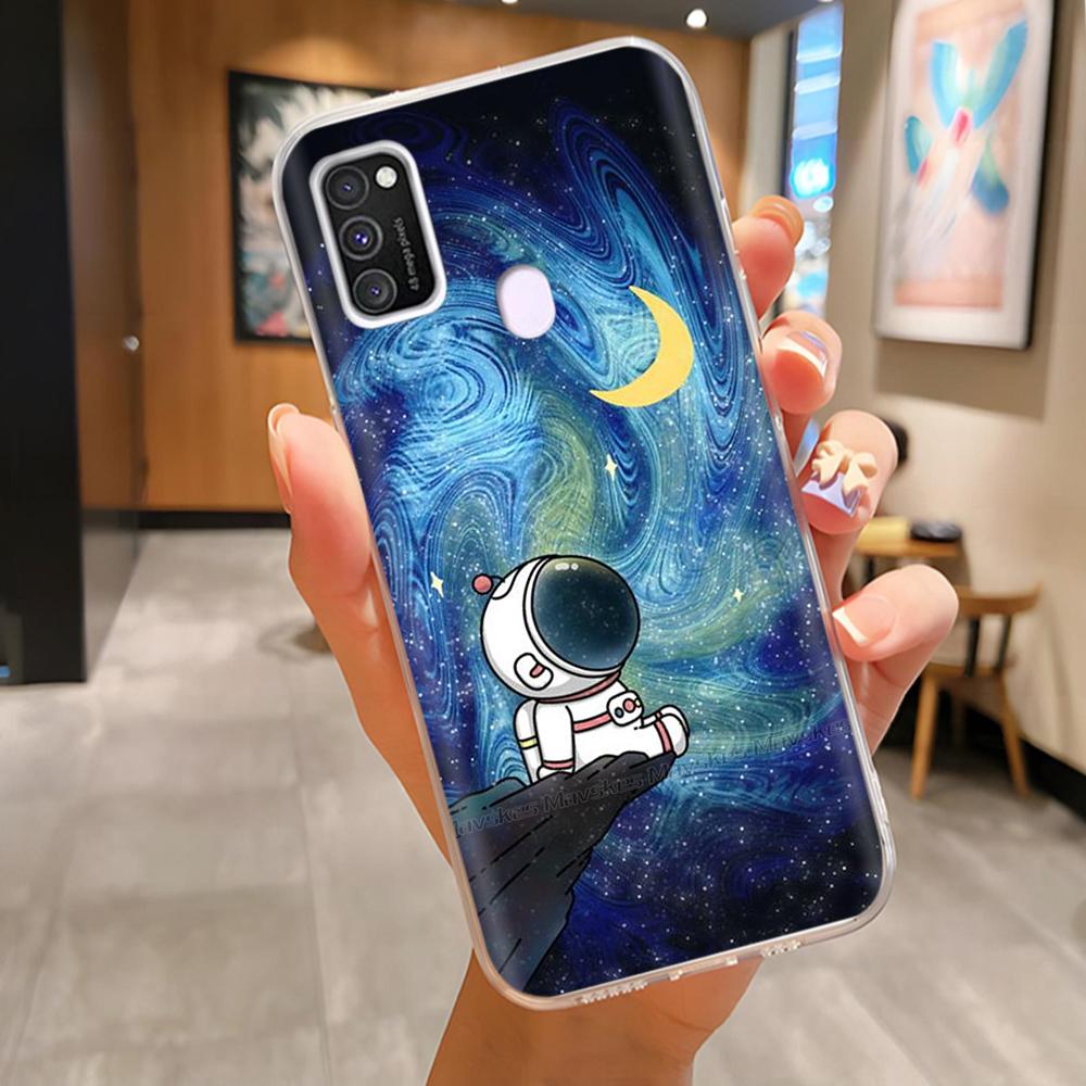 For Samsung Galaxy M21 M31 Case Soft TPU Soft Silicone Fashion Phone Case For Samsung M21 M31 Funda Luxury Back Cover Coque Para