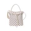 Bag for Women, Niche, High Beauty, Wave Point, Hand-held Bucket Bag, Korean Version, Fashionable and Versatile, Single Shoulder Crossbody