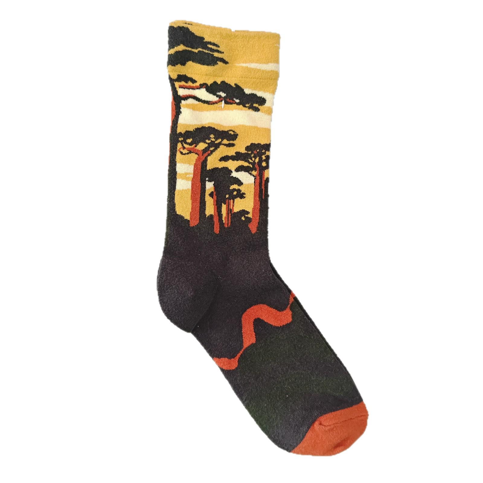 

Women s Mid-Calf Retro Oil Painting Socks - European & American Style, Four Seasons Fashion Design 10