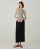 Siyajyu Sitp5271 Basic Round Neck Crop Sleeveless Top_Melange Gray