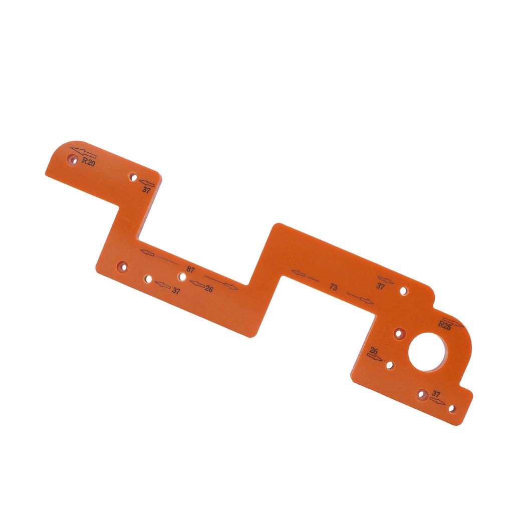 ARC Grooving Auxiliary Tool Anti Slip Easy to Operate Cabinet Door Slot Position Template for Woodworking Tool 8mm