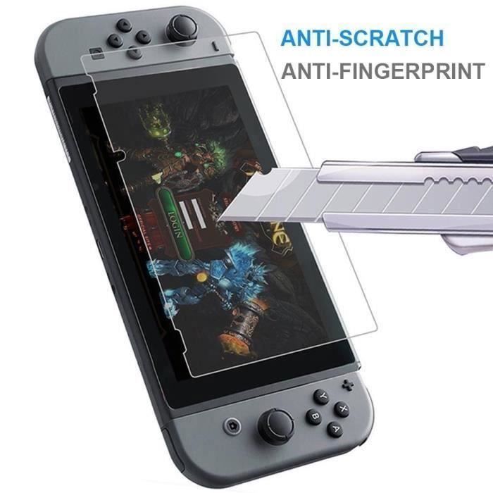 Protecteur d'écran - Nintendo - Switch - Verre trempé 0.26mm - Résistance 9H - Installation facile