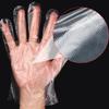 WTEMPO 200 Stück transparente Einweghandschuhe in Lebensmittelqualität, essbare Folienhandschuhe, Hygiene-Reinigungshandschuhe, Mehrzweck-Küchenbedarf