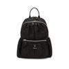 Daks Black Flower Pattern Fabric Backpack Dcba6f503bk