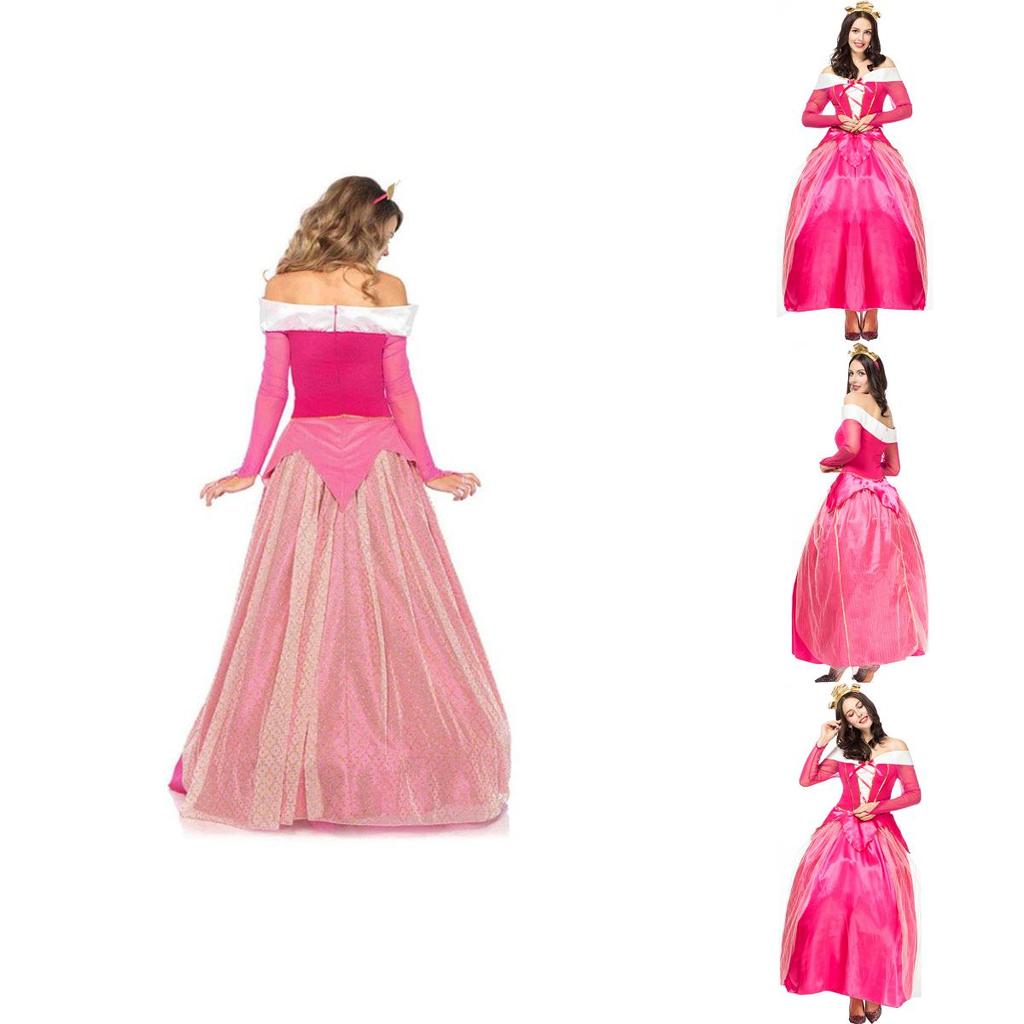 Enchanting Pink Sleeping Beauty Princess Aurora Adult Costume For Dreamy Occasions