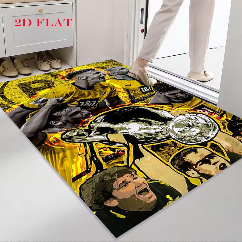 Borussia Dortmund Carpet Rug for Living Room Bedroom Home Sofa Decoration,Kids Play Nonslip Floor Mat