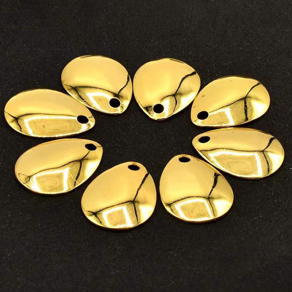 50 Pièces Cuillère Simple DIY Paillettes Colorées Leurres Durs Spinner Rotatif Leurres de Pêche Matériel de Pêche Leurres Artificiels