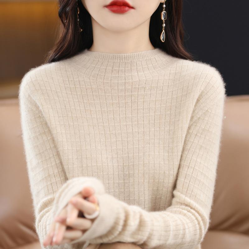 Autumn and Winter Knitted Blouse Relaxed Fit Slim Top