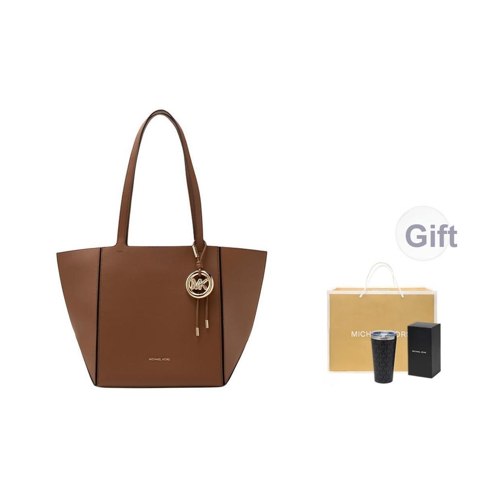 Michael Kors MK Jordi Logo Classic Tote Bag Women Tote Bags Brown 30R6G9JT6L-0230