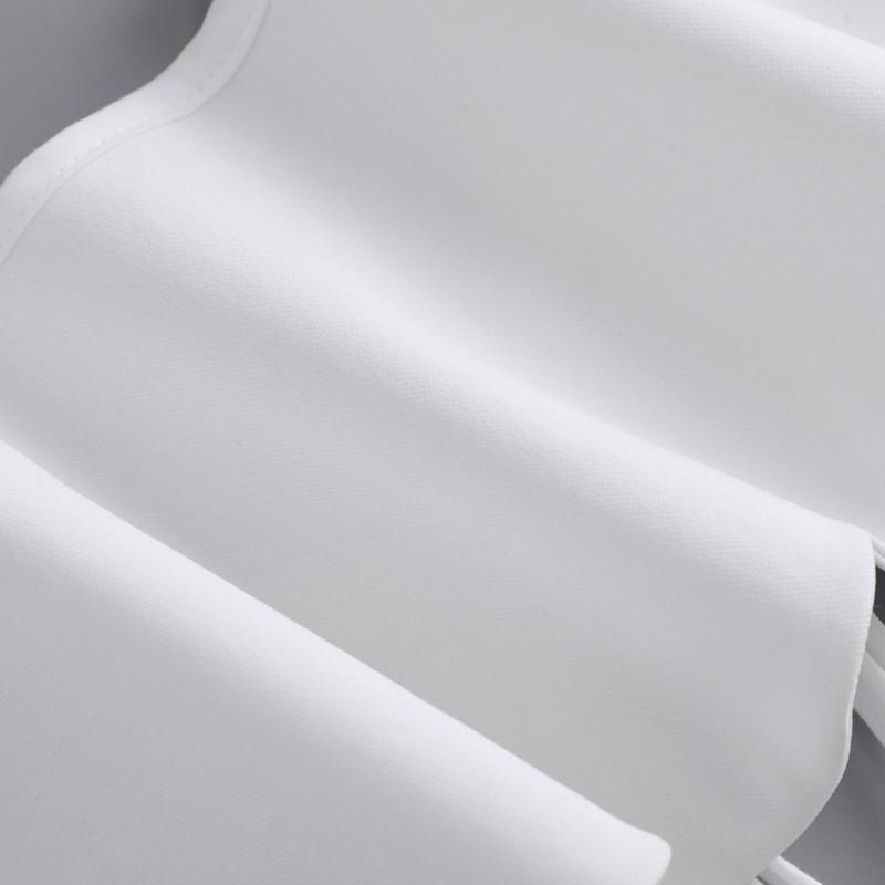 Koreanischer Stil Damen Falscher Kragen Schal Schal Muschelkanten Wellenbesatz Schulterwickel Weiß Halbes Hemd Schnür-Poncho Capelet