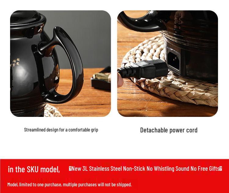 Vollautomatischer elektrischer Dekoktionstopf - Keramik-Kasserolle für traditionelle chinesische Medizin