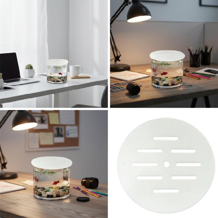 DIY Acrylic Guard Tanks Guard Panel for Fish Pet Round Shaped Screen Panel Ventilation Holes