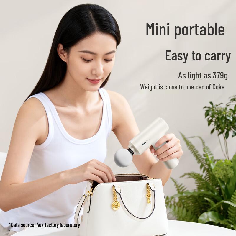 AUX Mini Portable Fascia Gun Massager CN plug (adapter included)