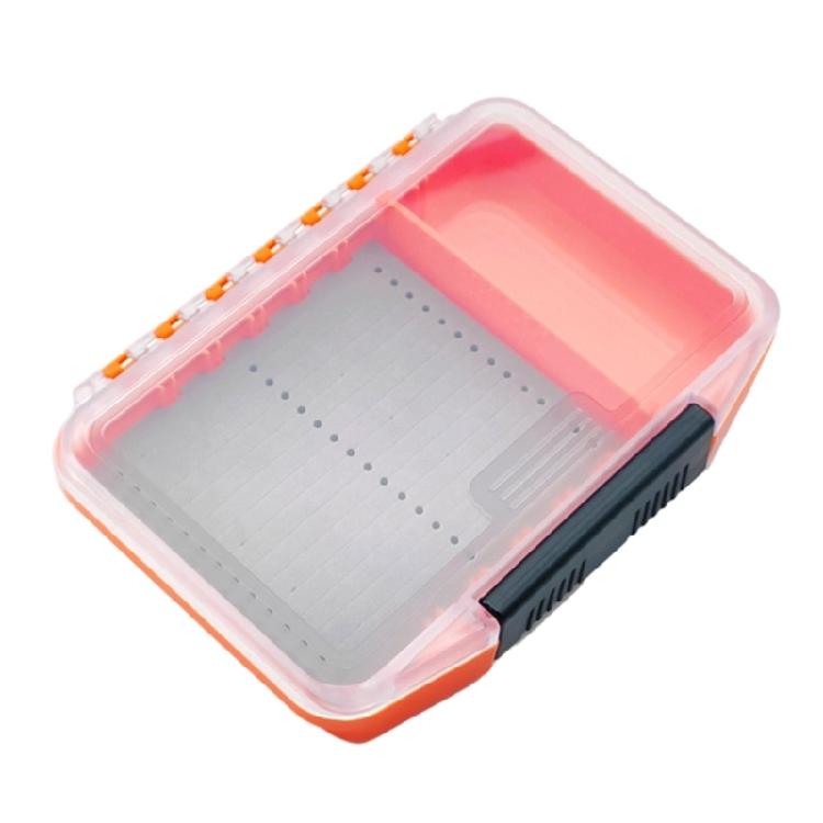 Multiple Color Light Weight Fly Fishing Lures Box Fly Fishing Lures Box Single Sided Clear Lid Fly Fishing Baits Box оранжевый