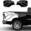 Pickup Rear Bed Side Stickers For Dodge Ram Rebel TRX Truck Trunk Graphics Grunge 4X4 Decor Decal Vinyl Cover Auto Accessories