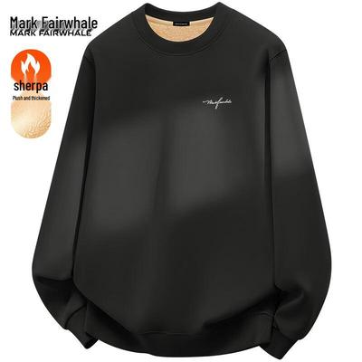 Mark Fairwhale Men's Thickened Lamb Wool Lined Sweatshirt