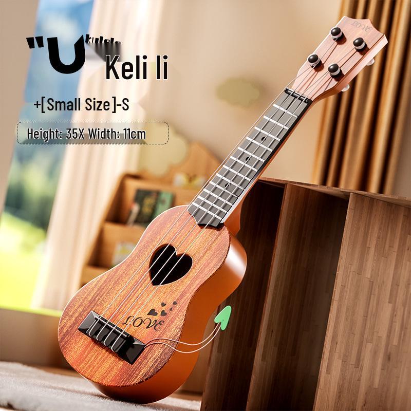 Realistic Guitar Playable Ukulele Toy for Children's Musical Education