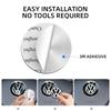 For VOLKSWAGEN VW 40 45 50mm ABS Hollow Out Car Steering Wheel Center Emblem Sticker For Volkswagen Polo VW GTI Golf Jetta Beetl
