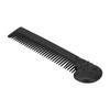 Beard Comb Home Salon Stainless Steel Men Mustache Hair Comb with Skull Shaped Handle Styling Tool Black