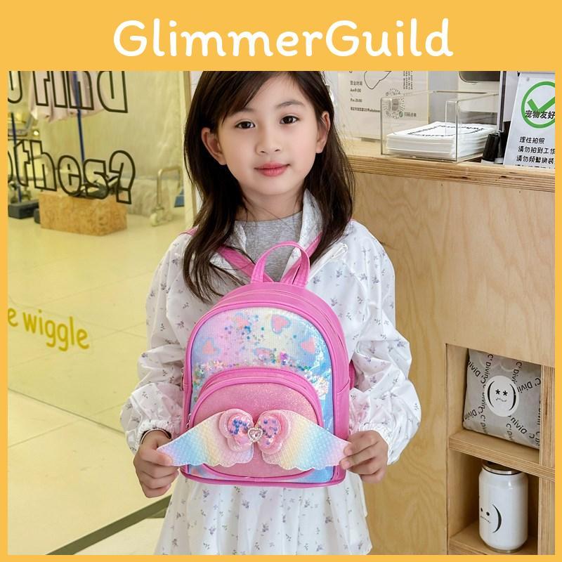 Bowknot Wings Backpack With Cute Cartoon Theme And Reinforced Stitching