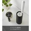 Yamazaki Tower Adhesive Cleaner Stand, Large, Vertical, Black, Approx. W7.5 x D7.5 x H17cm, for Clothes, Mini Storage Case, Suitable for Entryway, 456