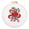 Accessories Xmas Patterns DIY Merry Christmas Cross Stitch Kit Embroidery Hoop Christmas Embroidery