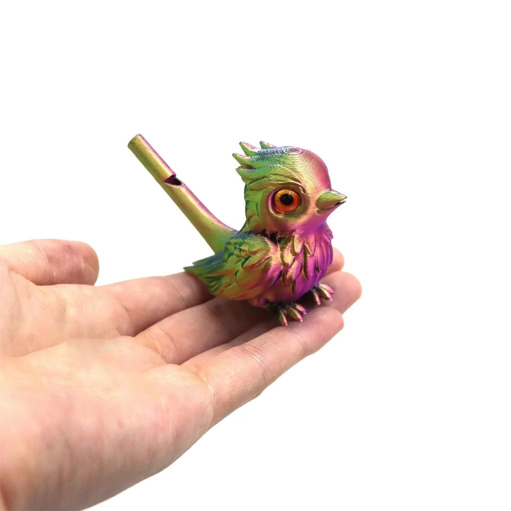 New 3D Printed Bird Whistle for Home Desktop Ornament Musical Water Injection Decorative Instrument Whistle Bird Flute Toy Gifts
