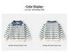 Boys' Striped Lapel Sweater for Spring & Autumn