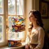 Light Catchers For Window Acrylic Colorful Home Decor Jigsaw Puzzles Rainbow Maker Pendant For Home Indoor Outdoor Living Room