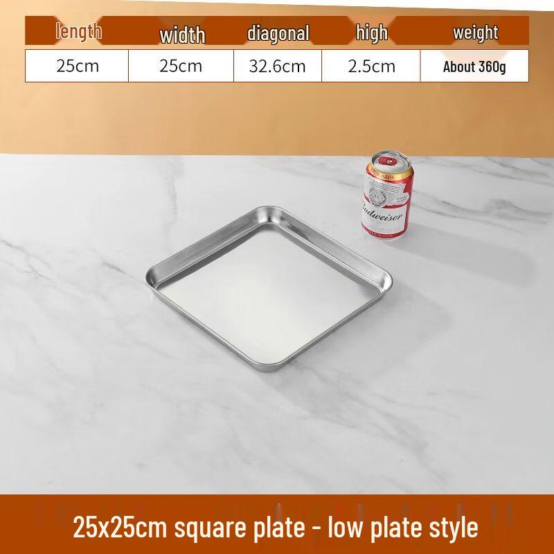 Stainless Steel Rectangular Serving Tray