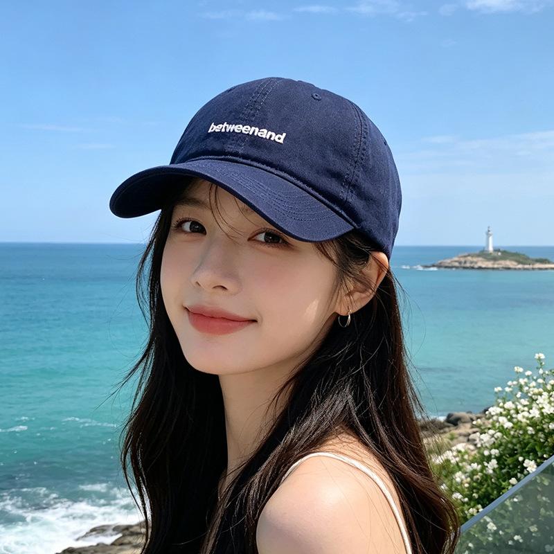 Casual embroidery simple baseball cap children spring and summer multi-color college sunshade cap men