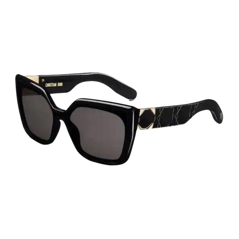 

Dior Logo Injected Irregular Frame Sunglasses Women sunglasses Black LADYS2IXR-10A0 Basic Packaging-Eyeglass Case+Box,48,Black