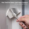 Corner Finishing Tool with Hanging Loop | Stainless Steel Build, Smooth Metal Handle, for Home