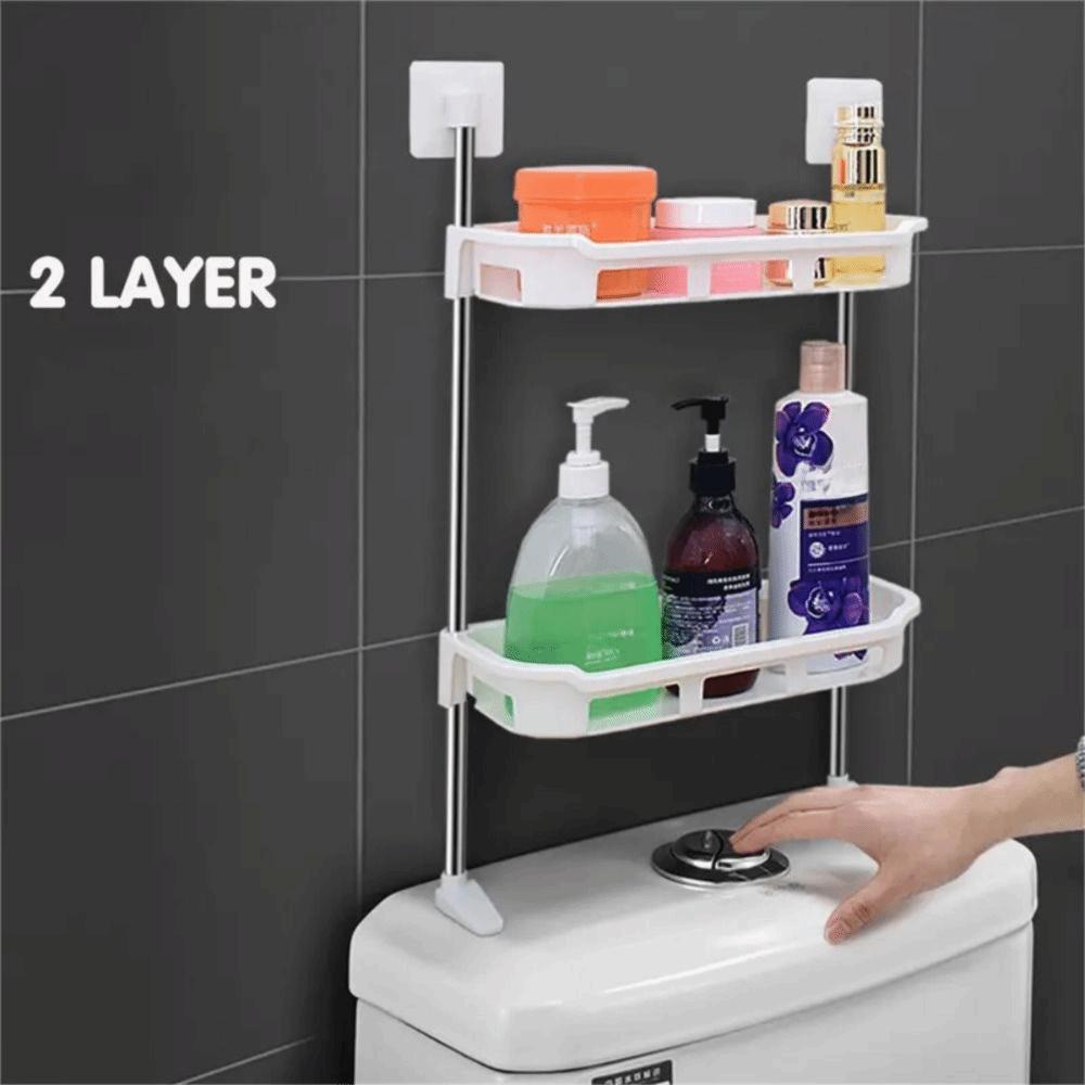 2/3 Layer Vertical Toilet Stand Punch- free Bathroom Storage Rack New Over The Toilet Rack