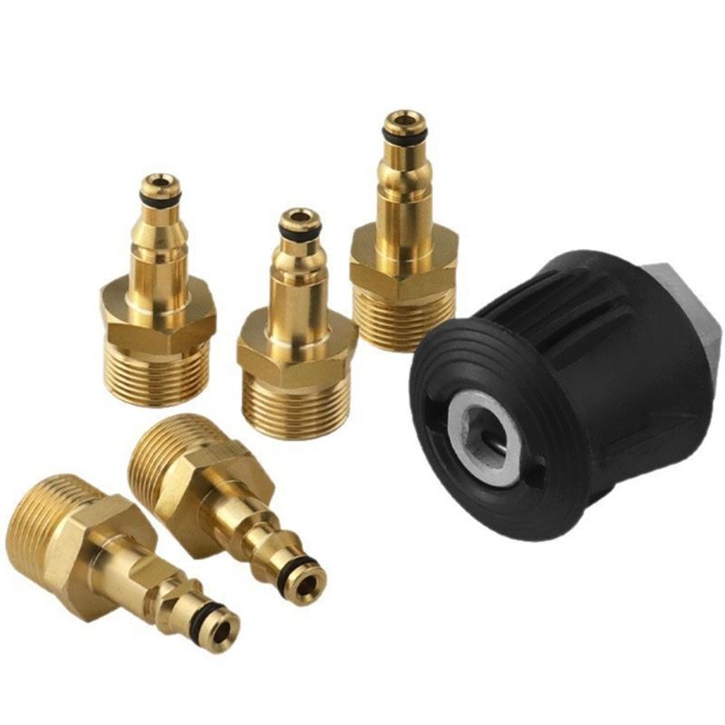 High Pressure Water Guns Quick Connection Brass Adapter Fitting Coupler Leakproof Design Compatible With Multiple Brands