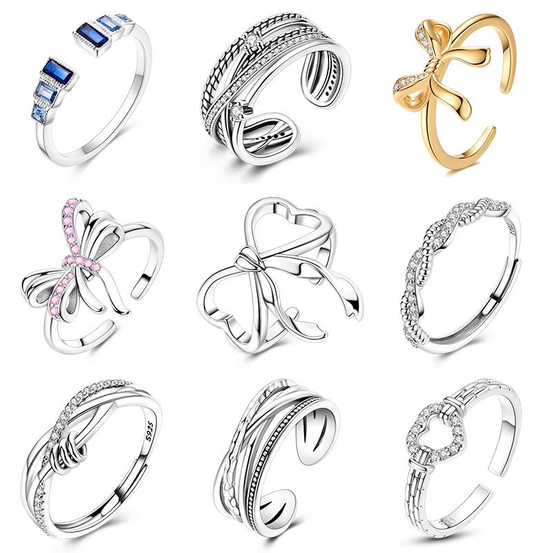 Original Luxury   CopperSculptural Geometric Ring With Zirconia For Women Wedding Couple Anniversary Jewelry Gifts