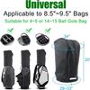 Golf Bag Rain Hood Waterproof Dust Cover with Zipper & Buckle Portable Club Protector for Golfbags/Carry Cart Golf Accessories