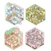 Korean Ancient Tea House Miniature Scenery Sticker - Cute DIY Cartoon