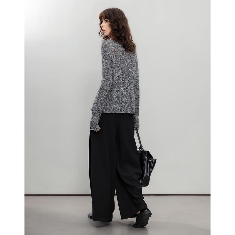 Demana Women's Round Neck Soft Knit Sweater