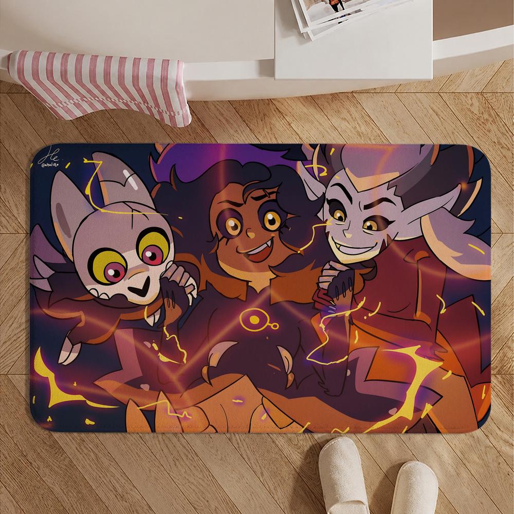 Animation-The Owl HouseS Floor Mat Soft Non-Slip Bath Mat, Bedside Carpet, Absorbent Doormat for Home