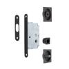 JANDEL - BLACK SQUARE SLIDING DOOR CLOSING KIT 56x56 EXTERIOR, D48 INTERIOR.