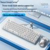 Transparent Wireless Bluetooth Crystal Keyboard & Mouse Set - Silent Mechanical for Girls’ Office
