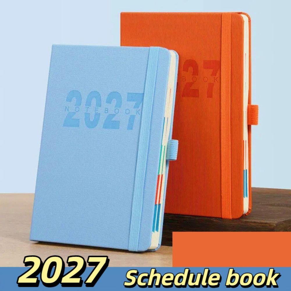 Wear-resistant 2027 Schedule Planner Notepad 12 Months Office Work Planner  School Office Supplies