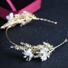 Handmade Bride Wedding Tiaras Glitter Flower Headbands  Female Decoration