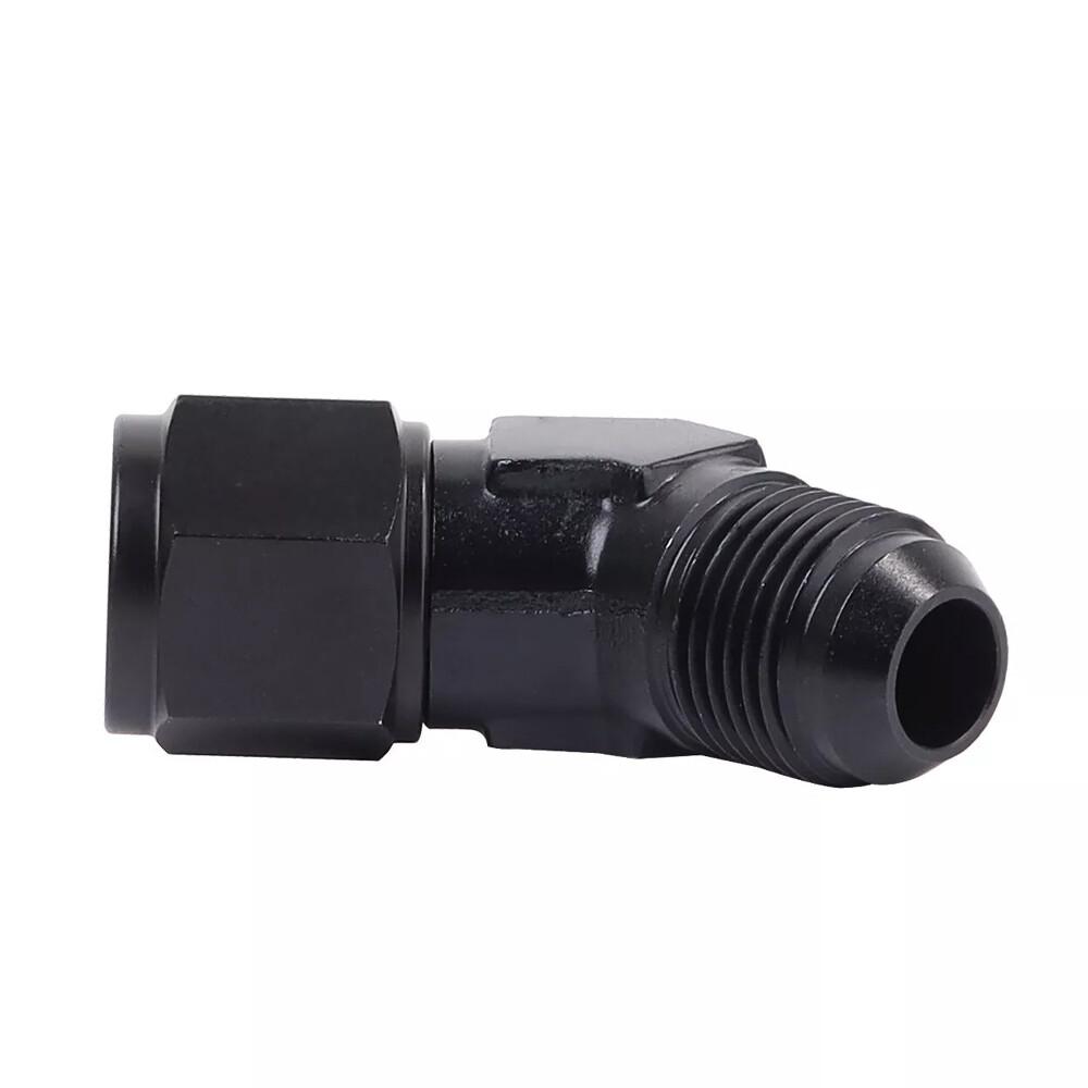 2PCS AN4 AN6 AN8 AN10 Female To Male Flare 45 Degree Swivel Hose Fitting Adapter