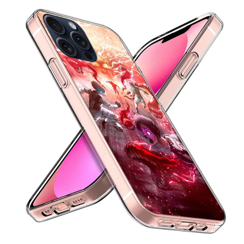 Blue Lock Anime Clear Phone Case For Iphone 17 Air 16 Pro Max 15 Pro 14 Plus 17E 16E 11 13 12 Mini Cover Cases Fundas Cell TPU C