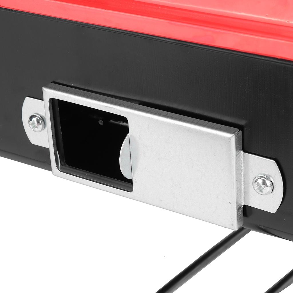 Barbecue Grills Edelstahl BBQ Ofen Outdoor Drahtgitter Werkzeuge Outdoor Faltbare Holzkohlegrills Für Picknick Für 3-5 Personen Schwarz+Rot