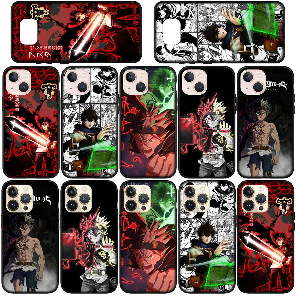 for iPhone 17 16 15 Xiaomi Poco F7 F8 X7 X6 F5 C85 C75 C71 M8 Redmi Note 14 13 12 11 Pro Max 14C 13C 15C A3 A4 Phone Case Asta Black Clover Cover