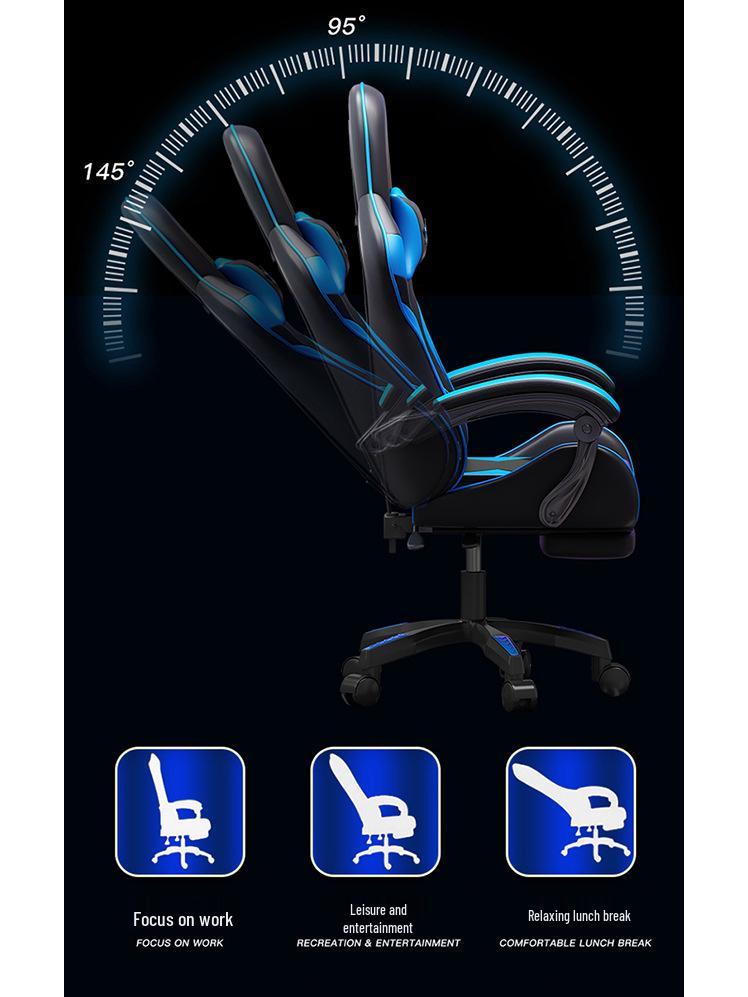 Ergonomischer Liege-Gaming- und Bürostuhl für Zuhause oder Internetcafé